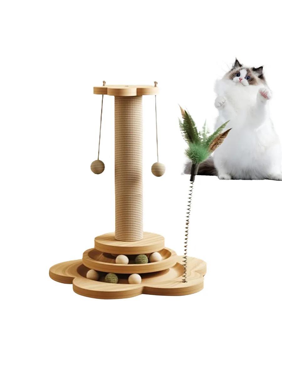 JoyPets Кігтеточка для котів стовпчик з іграшкоюП