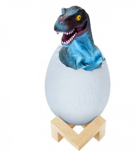 Нічник – світильник Динозаврик 3D Dinosaur White+RGB П