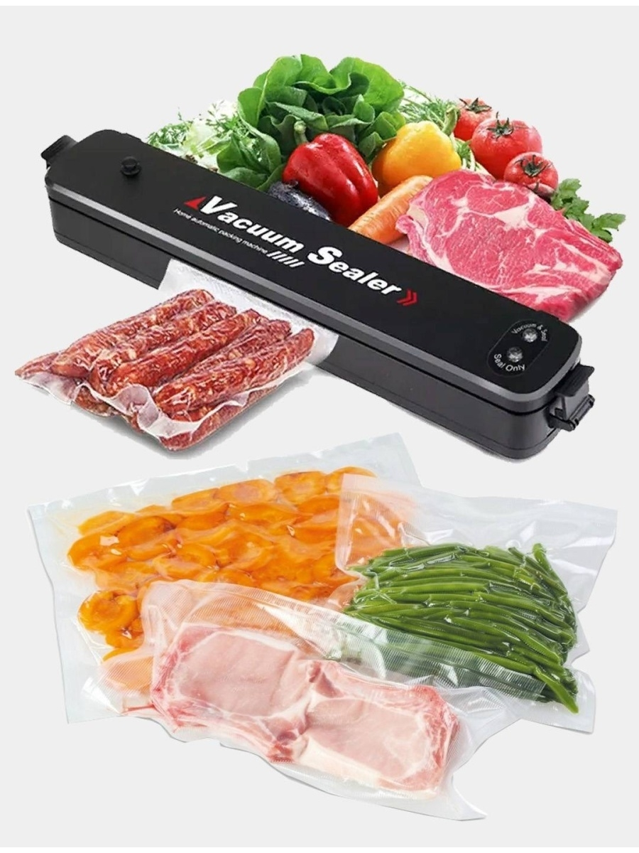 Вакуумний пакувальник Vacuum Sealer зварювач пакетів вакууматор для герметизації П